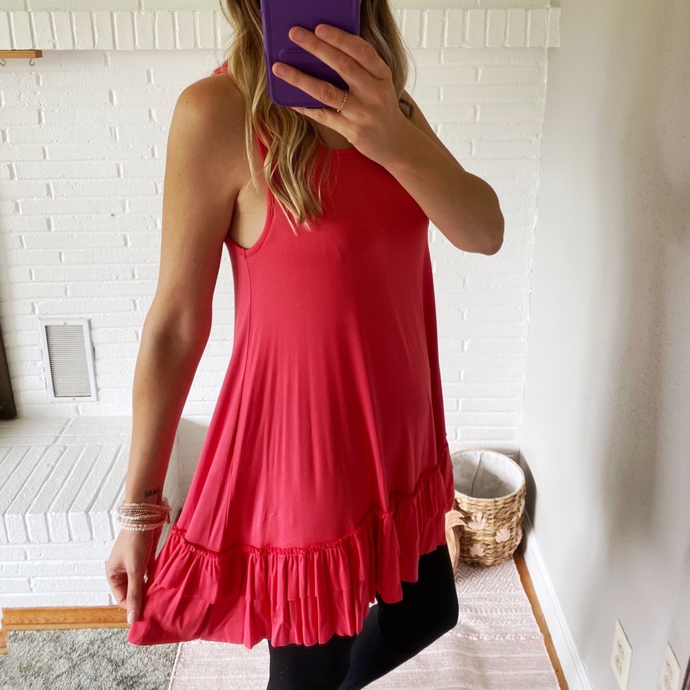 Easel Ruffle Tank NWOT - Picture 3 of 3